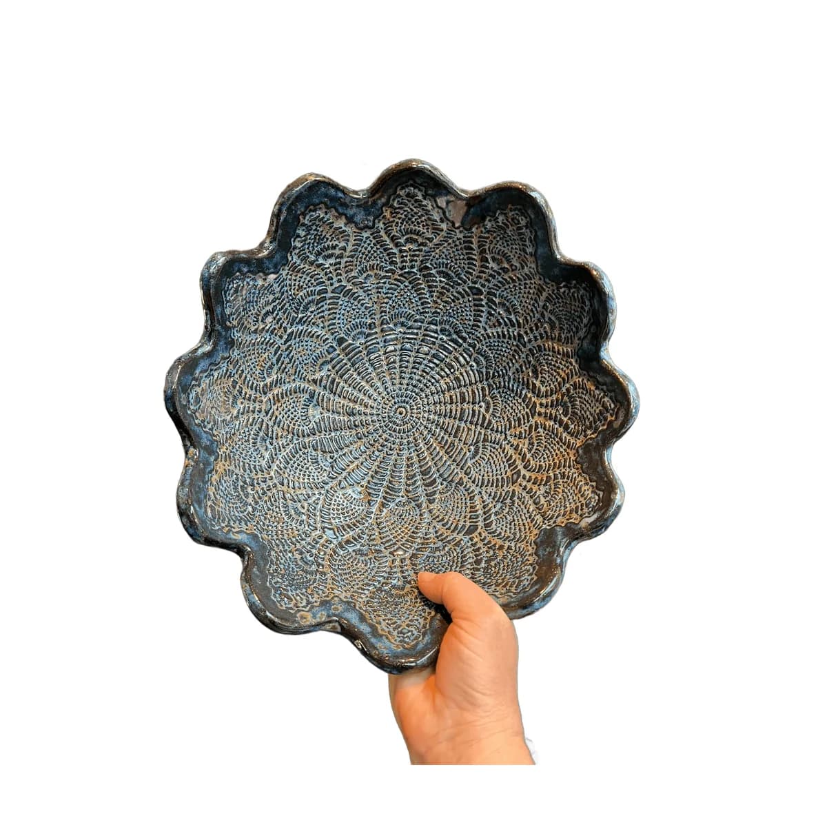 Kantschaal — Navy Lace