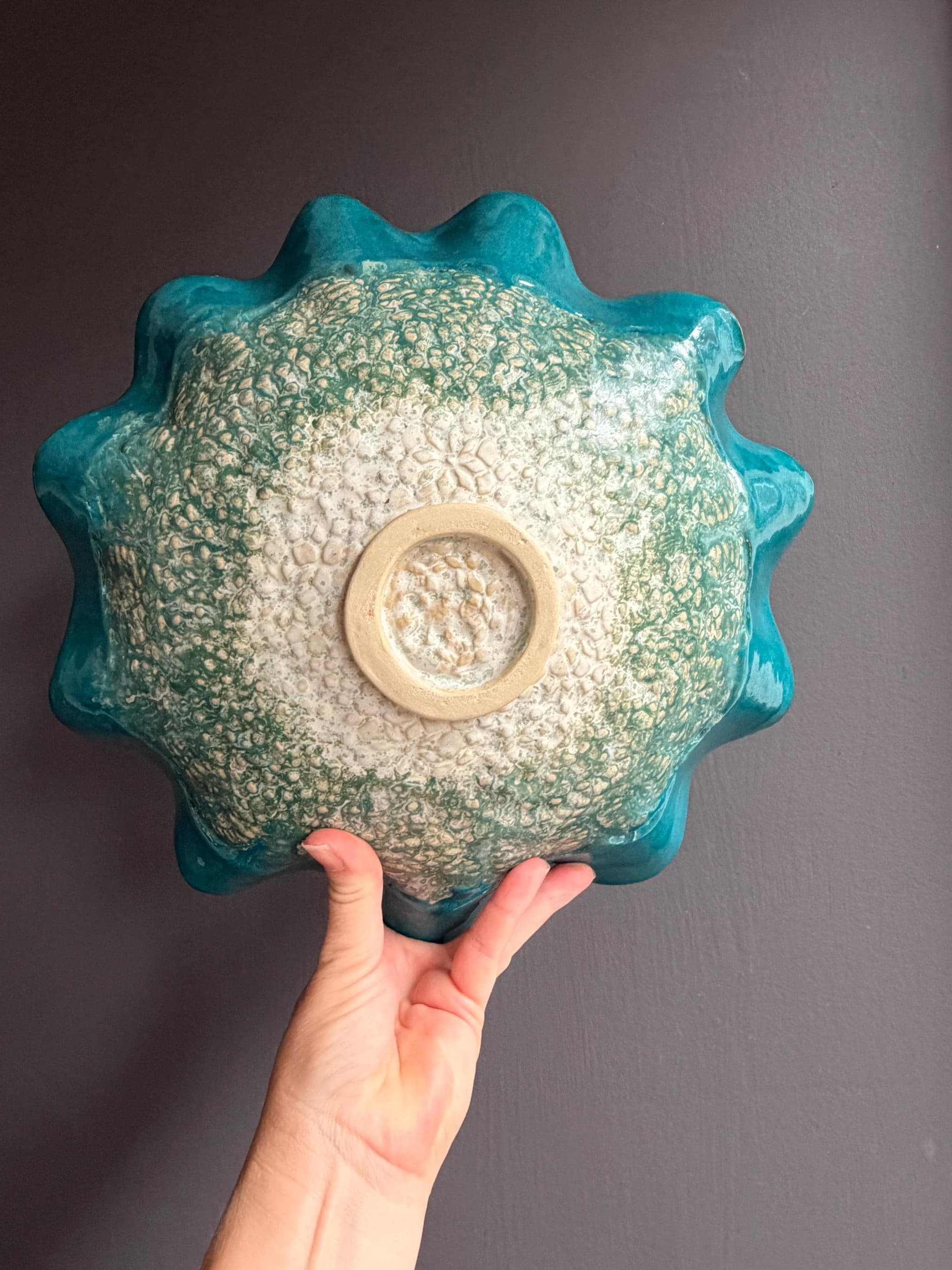Kantschaal — Turquoise Ruffle, foto 2