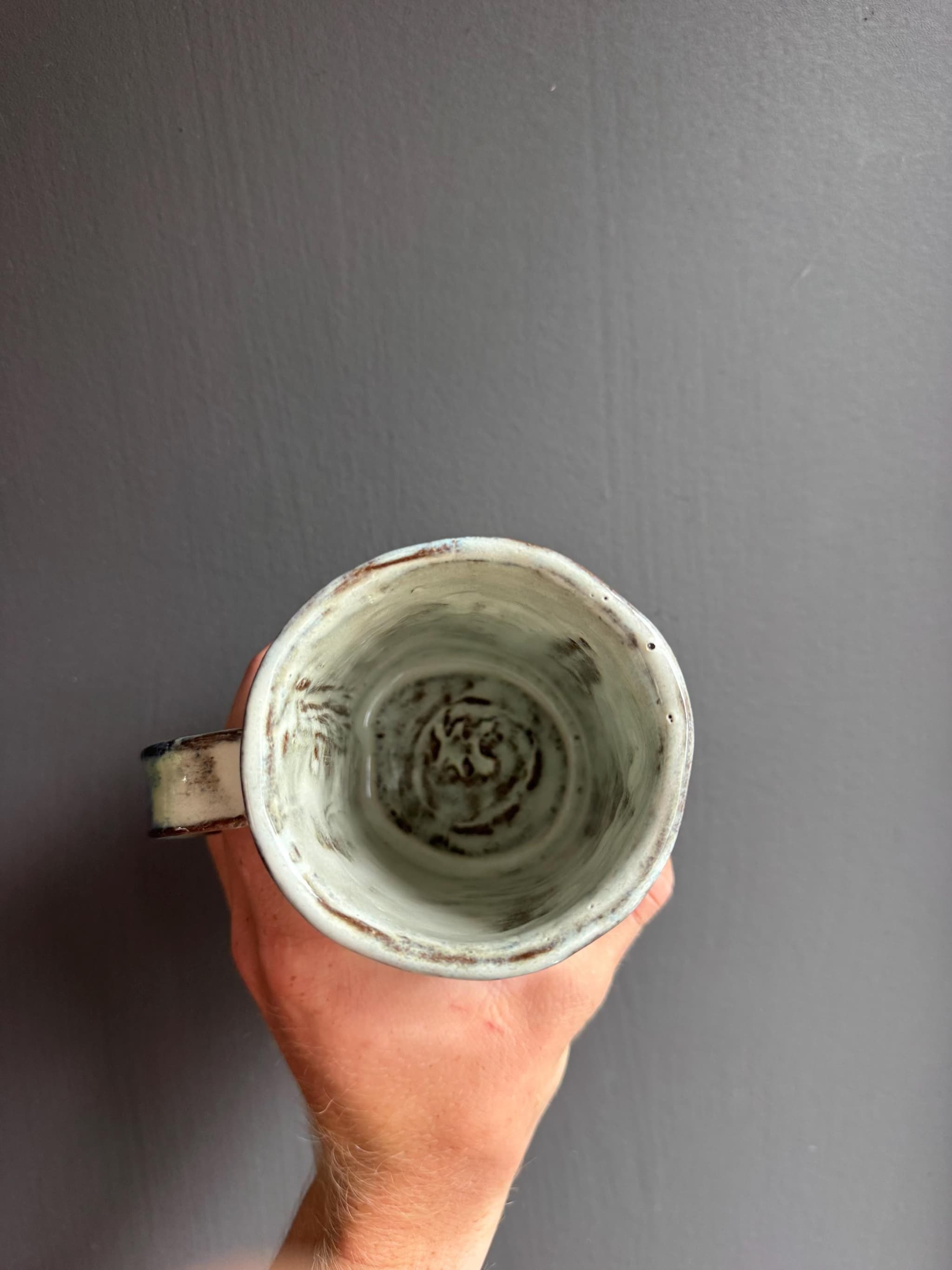 Starry Night Tall Coffee Mug, Blue Ceramic Cup, Handmade Dutch Pottery — foto 5