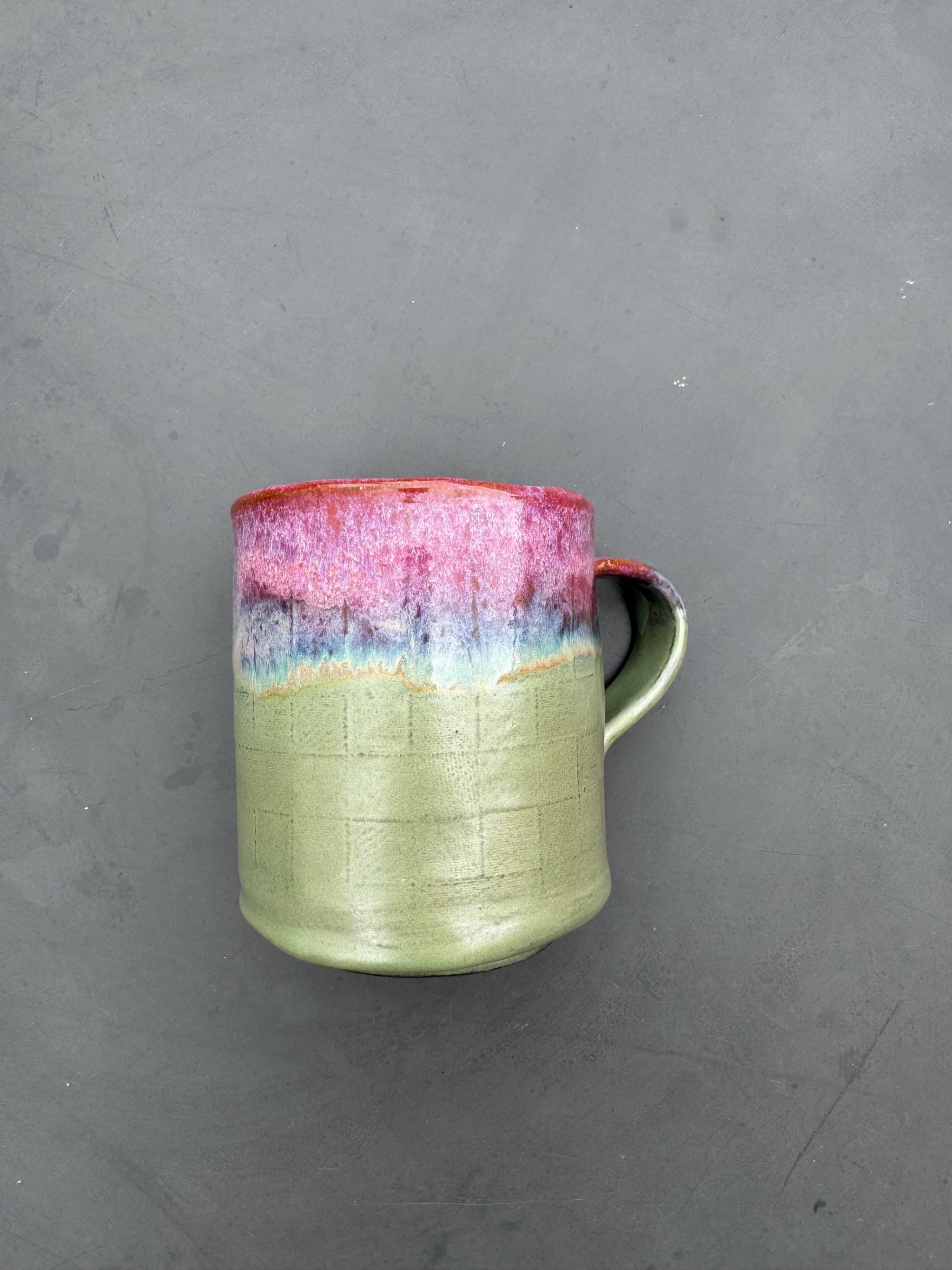 Wildflower Sunset Coffee Mug, Meadow Ceramic Cup, Handmade Dutch Pottery — foto 8