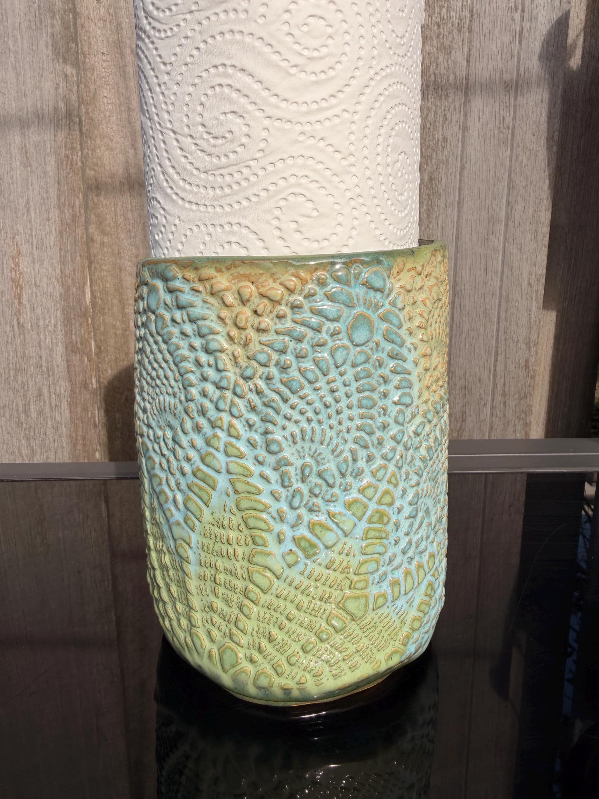 Keukenrolhouder — Green Lace, photo 5
