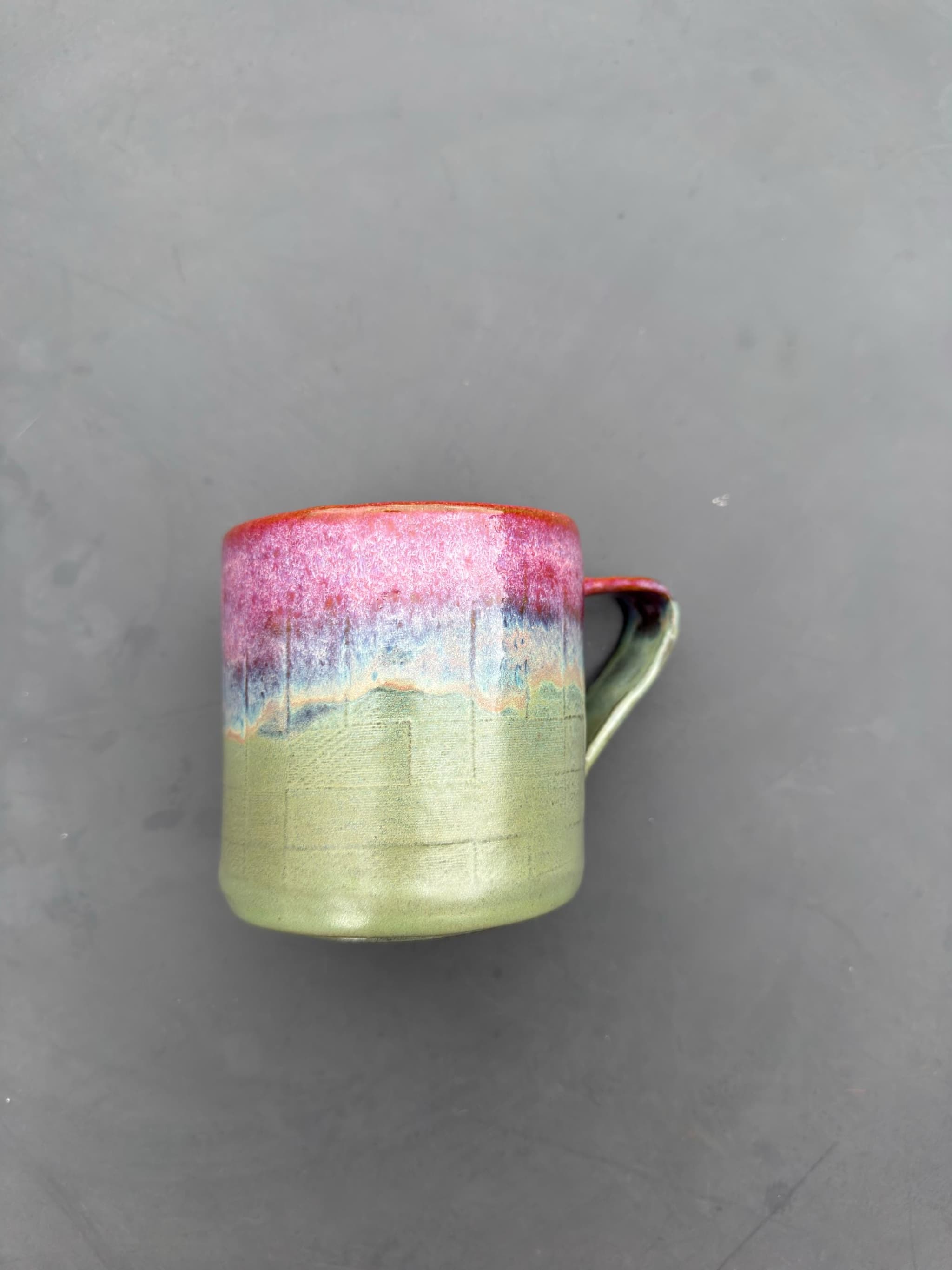 Rose Meadow Coffee Mug, Pink Cottage Ceramic Cup, Handmade Dutch Pottery — foto 8