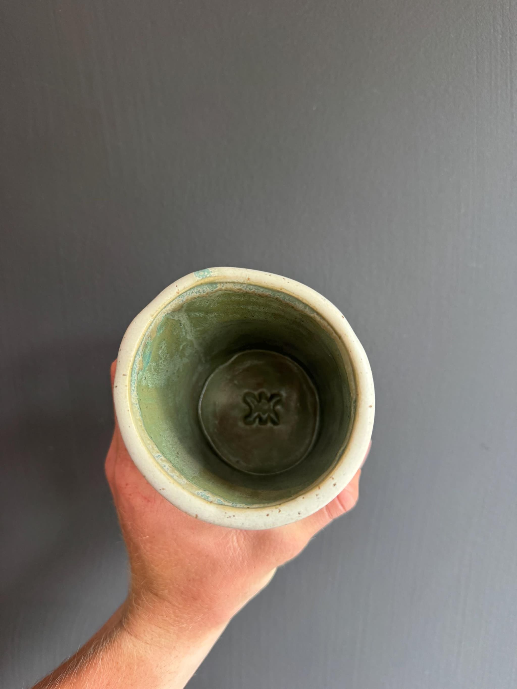 Handmade Matcha Cup, Wabi Sabi Ceramic Tumbler, Dutch Coffee Mug — foto 3