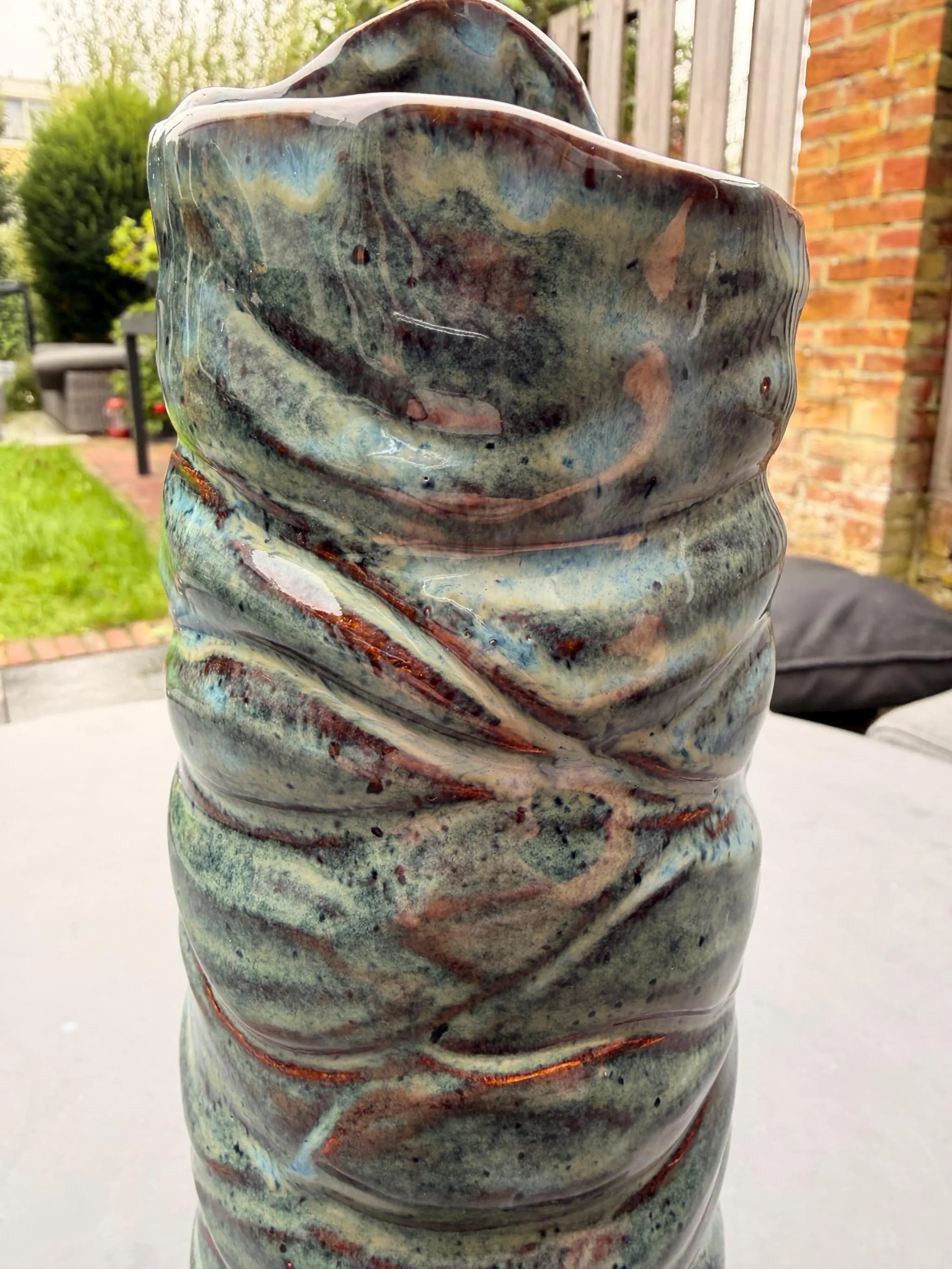 Tulpenvaas — Green Blue Lines, foto 12