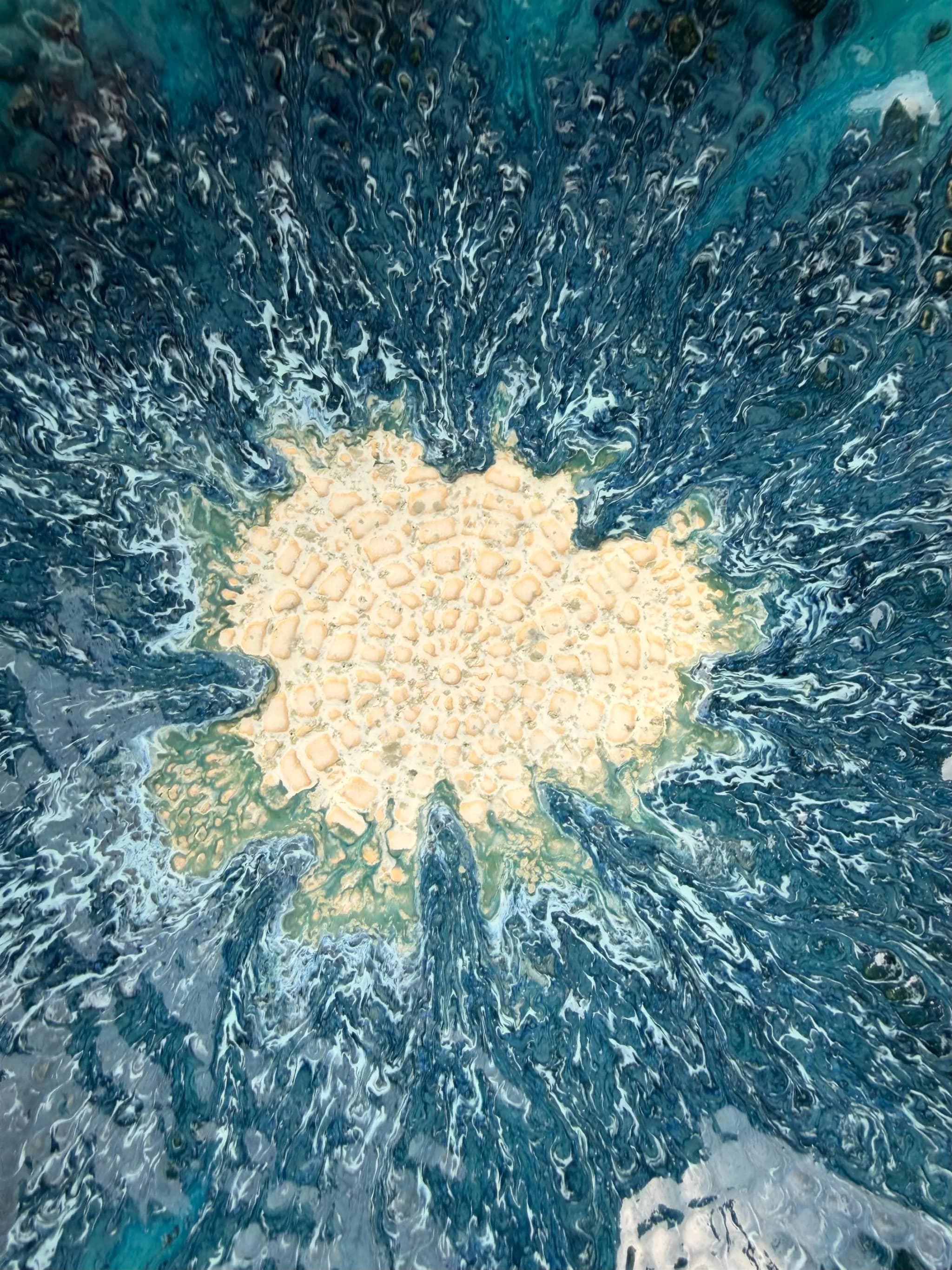 Kantschaal — Turquoise Ruffle, foto 4