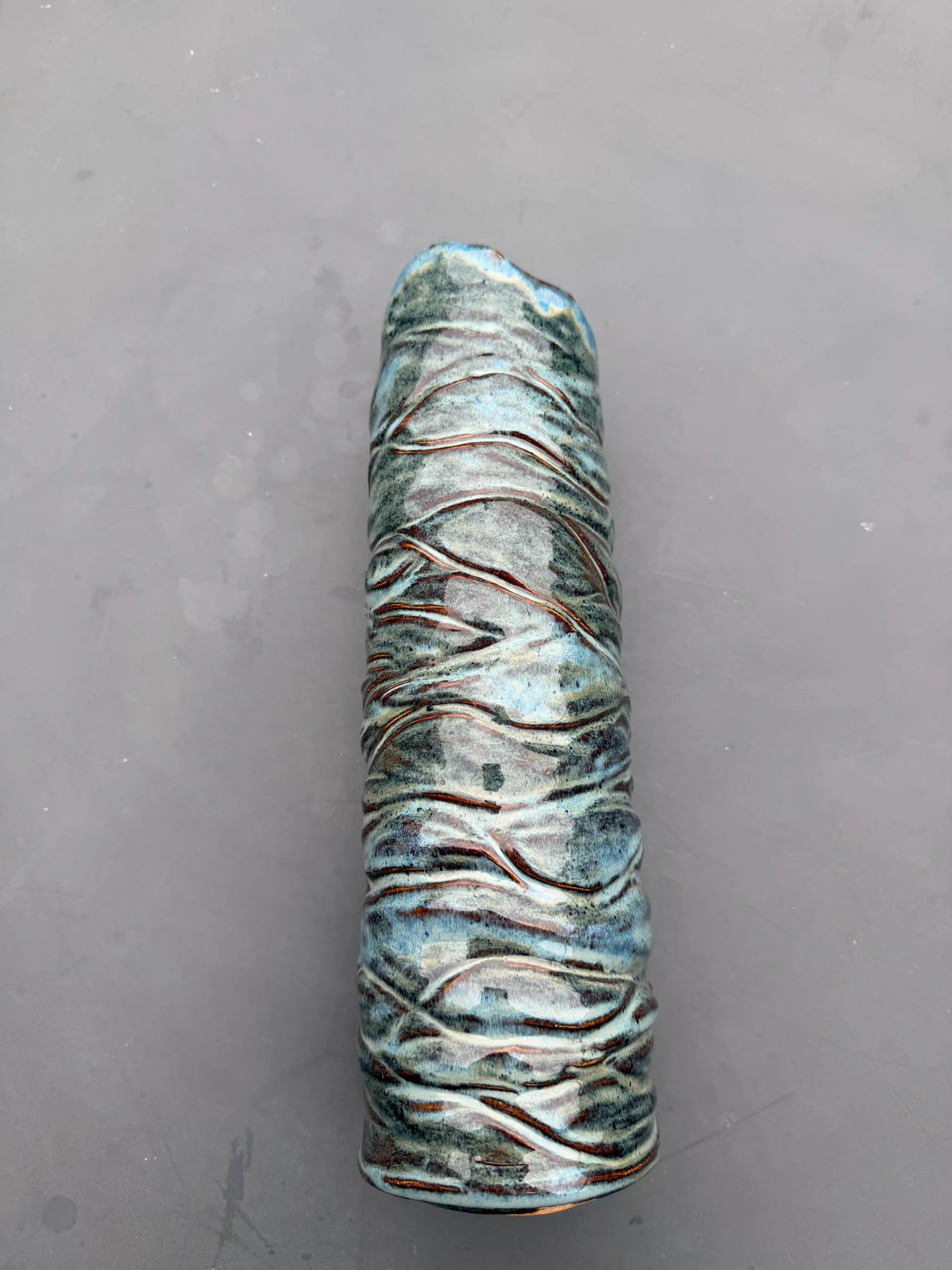 Tulpenvaas — Green Blue Lines, foto 13