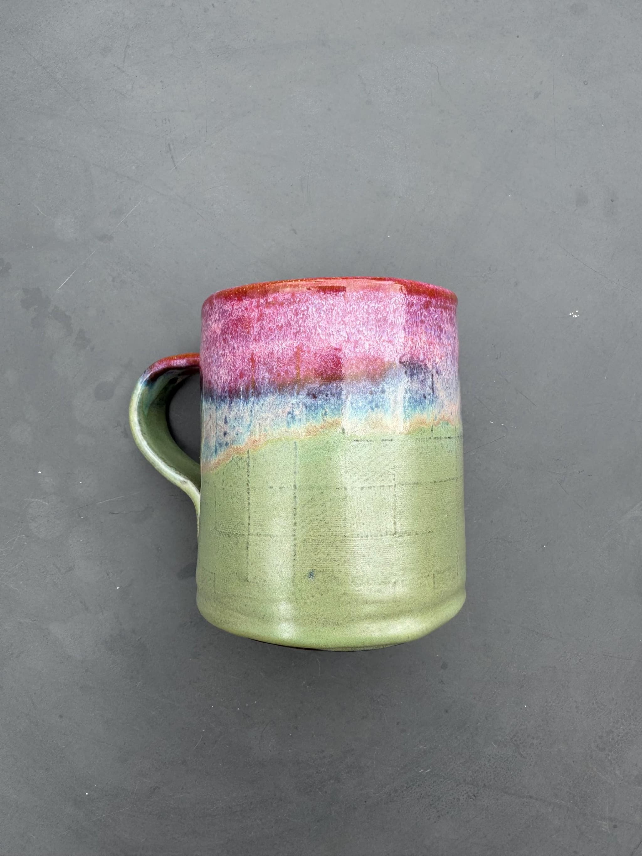 Wildflower Sunset Coffee Mug, Meadow Ceramic Cup, Handmade Dutch Pottery — foto 7