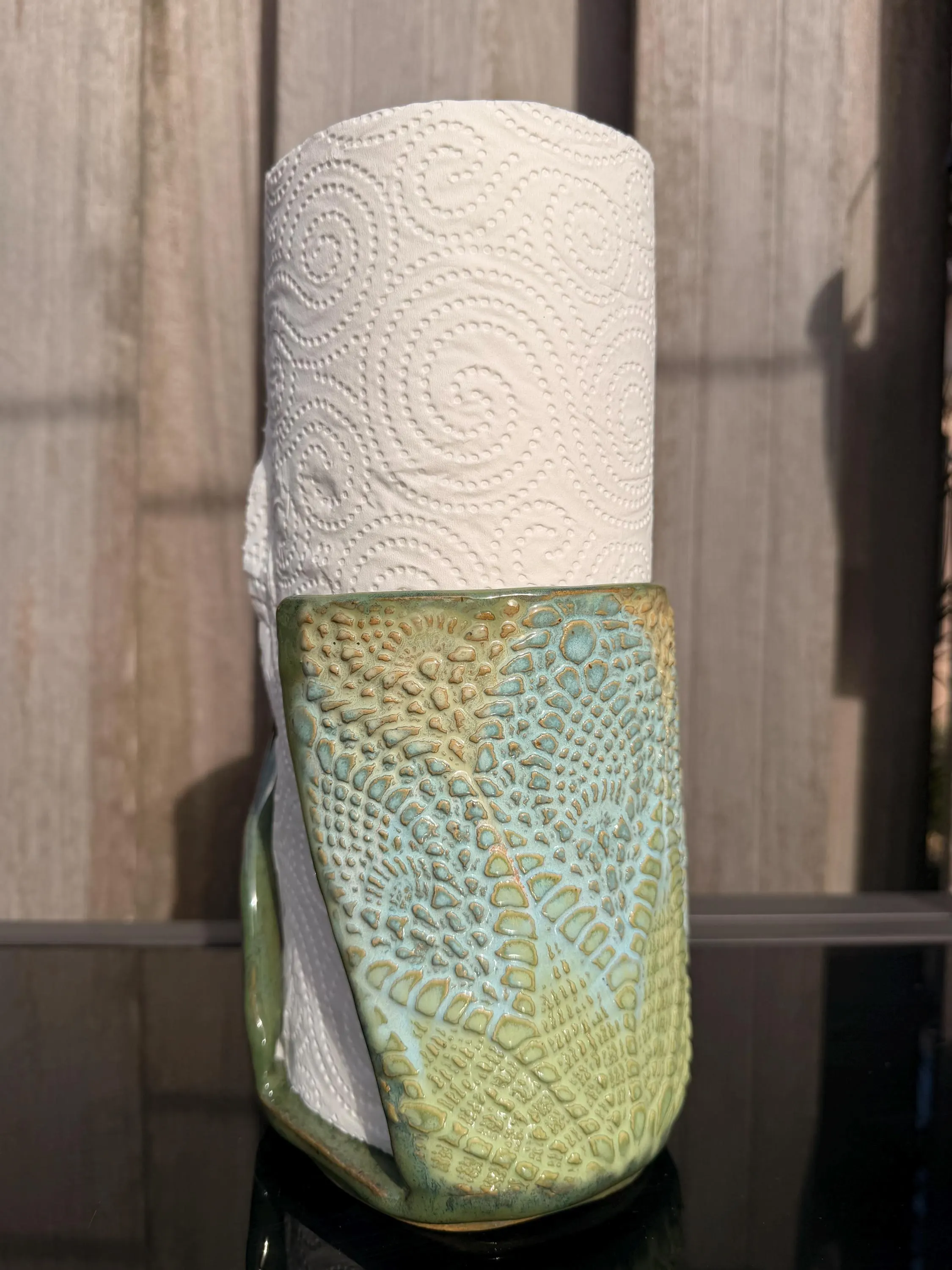 Keukenrolhouder — Green Lace, photo 8