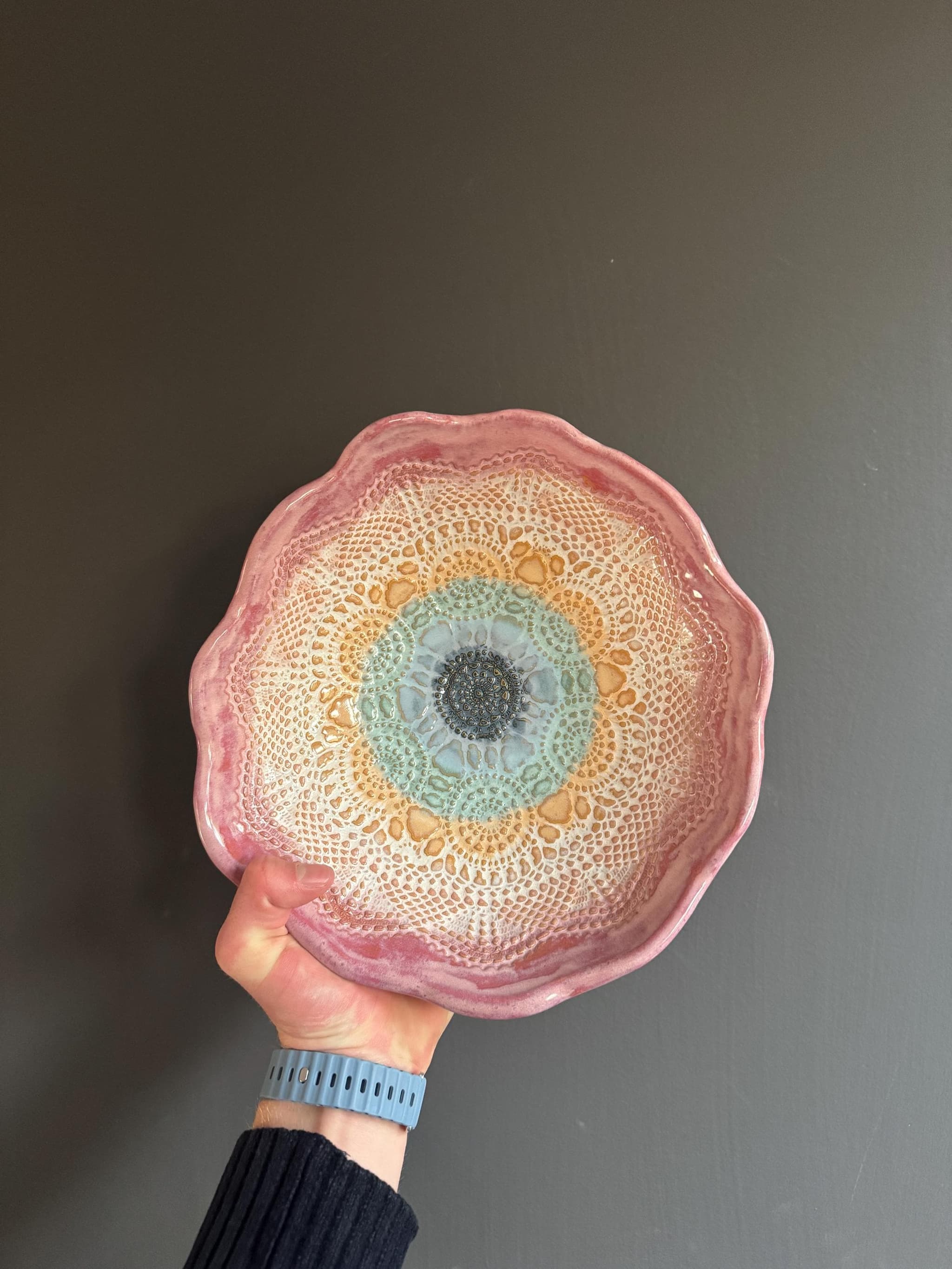 Kantschaal — Pink Turquoise