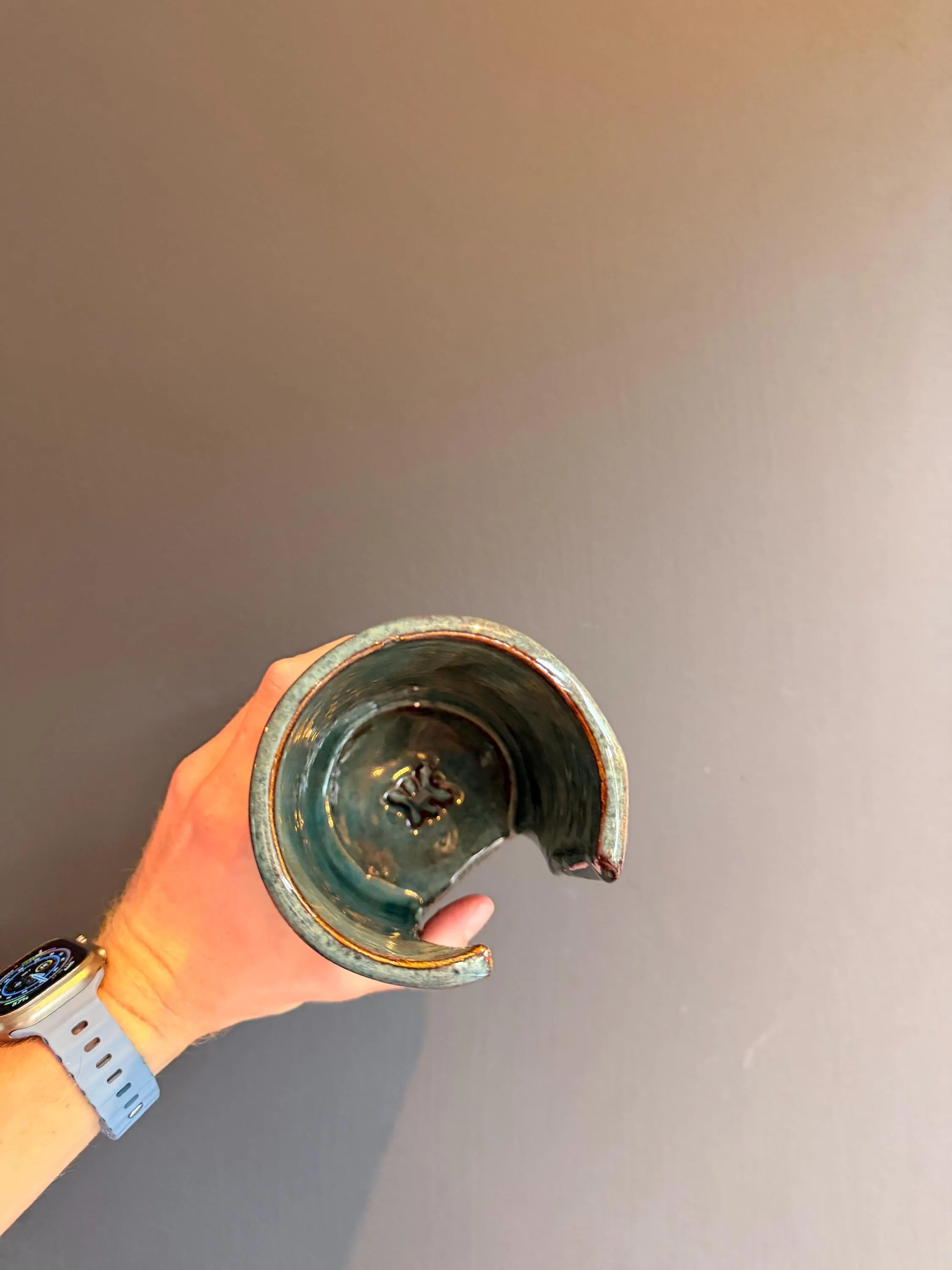 Wijnfleshouder — Teal Lace, foto 5
